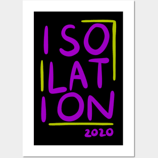 Isolation 2020 - Social Distancing Quarantine Drawing Posters and Art